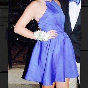 Lulu’s Cobalt Backless Dress in Teal